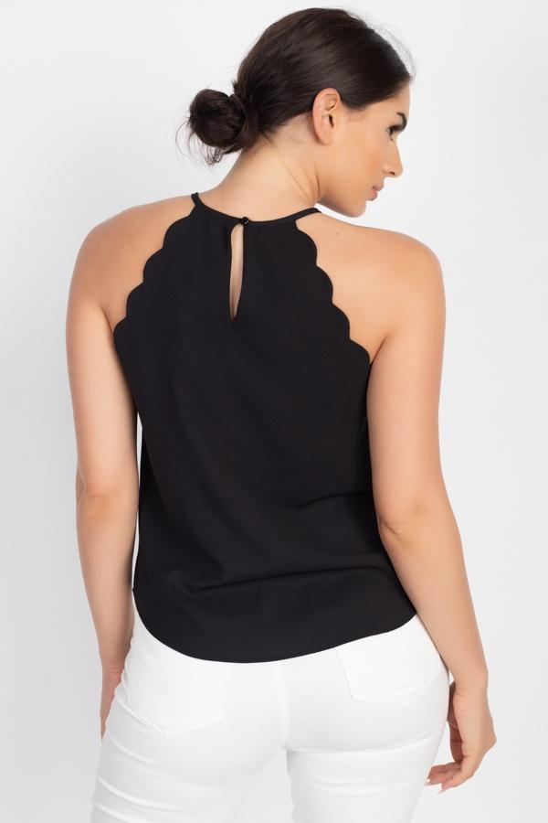 Halter Neck Scallop Top - Absolute Fashion 2020