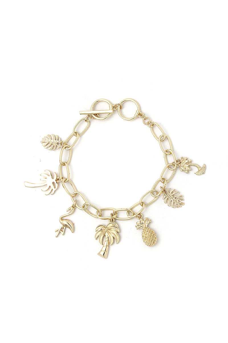 Chic Fashion Tropical Charm Drop Bracelet - Absolute Fashion 2020