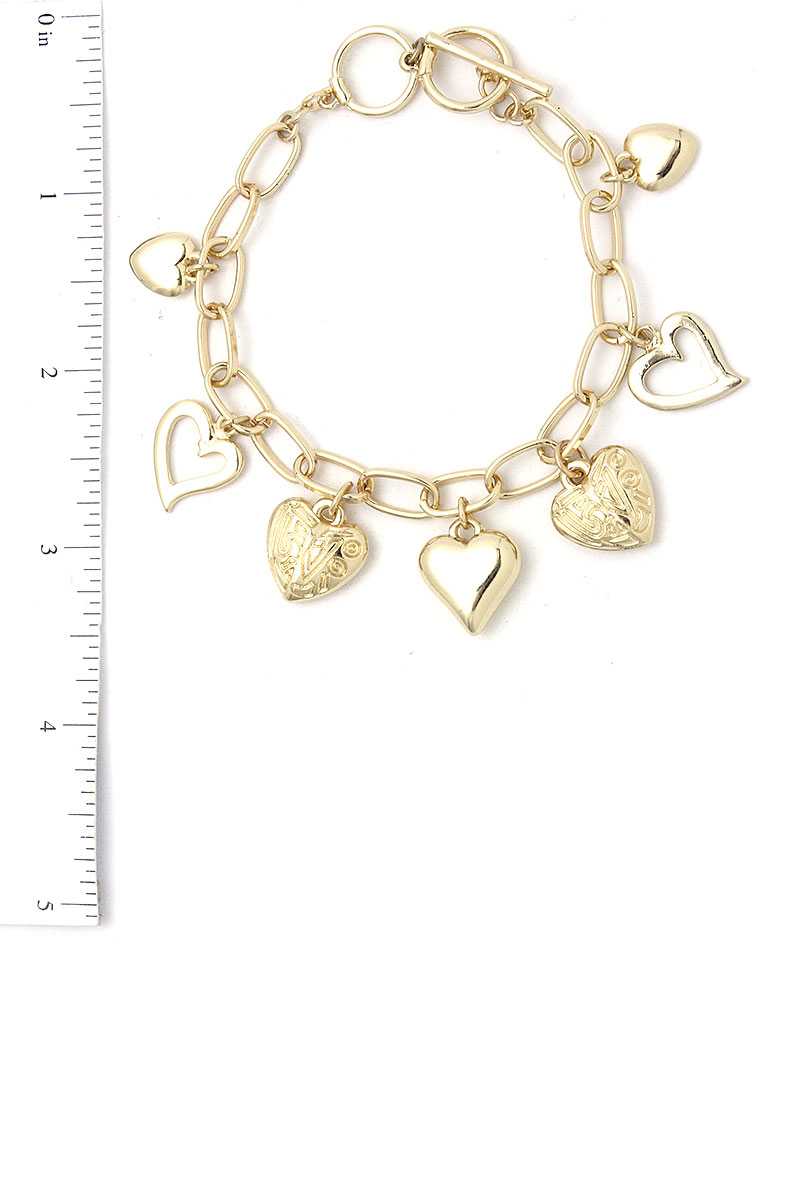 Fashion Multi Heart Bracelet - Absolute Fashion 2020