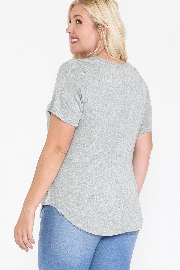 Usa Tour Graphic Round Hem Short Sleeve Top - Absolute Fashion 2020