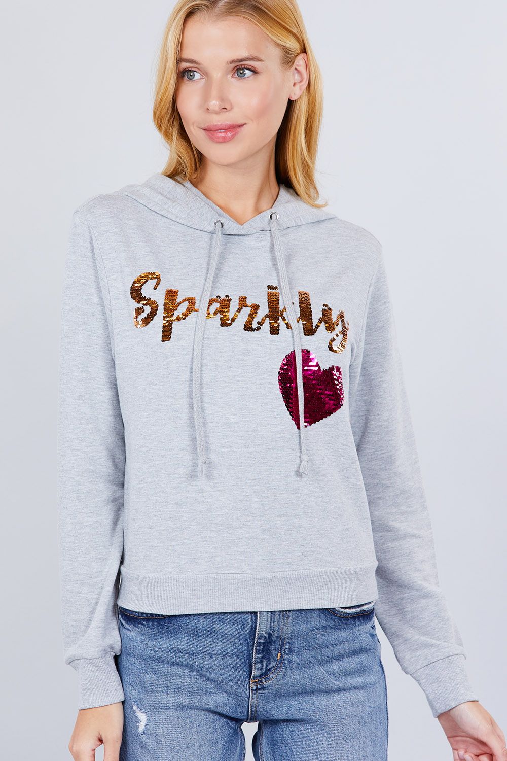 Sparkly Sequins Hoodie Pullover - Absolute Fashion 2020