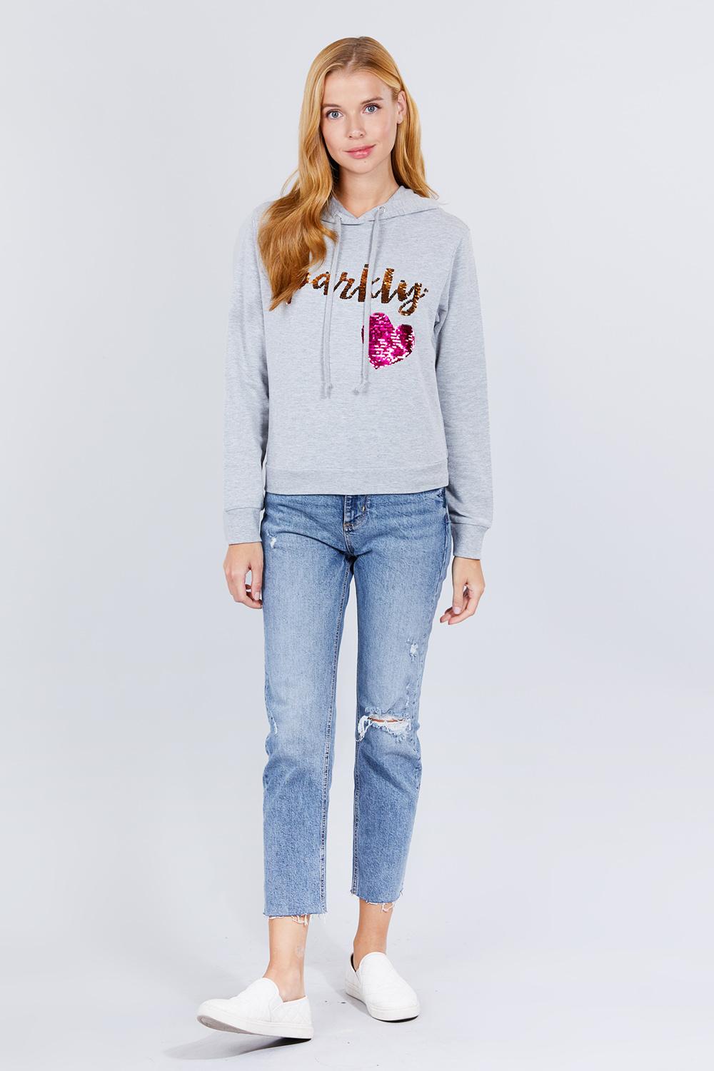 Sparkly Sequins Hoodie Pullover - Absolute Fashion 2020