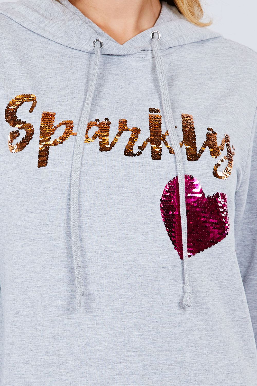 Sparkly Sequins Hoodie Pullover - Absolute Fashion 2020