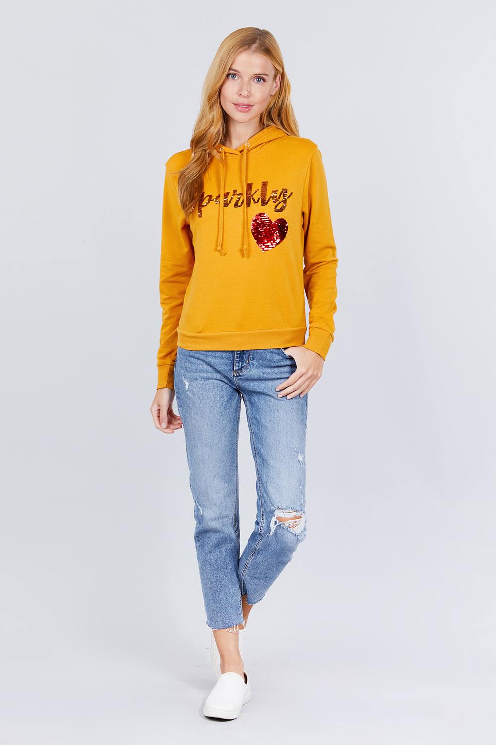 Sparkly Sequins Hoodie Pullover - Absolute Fashion 2020