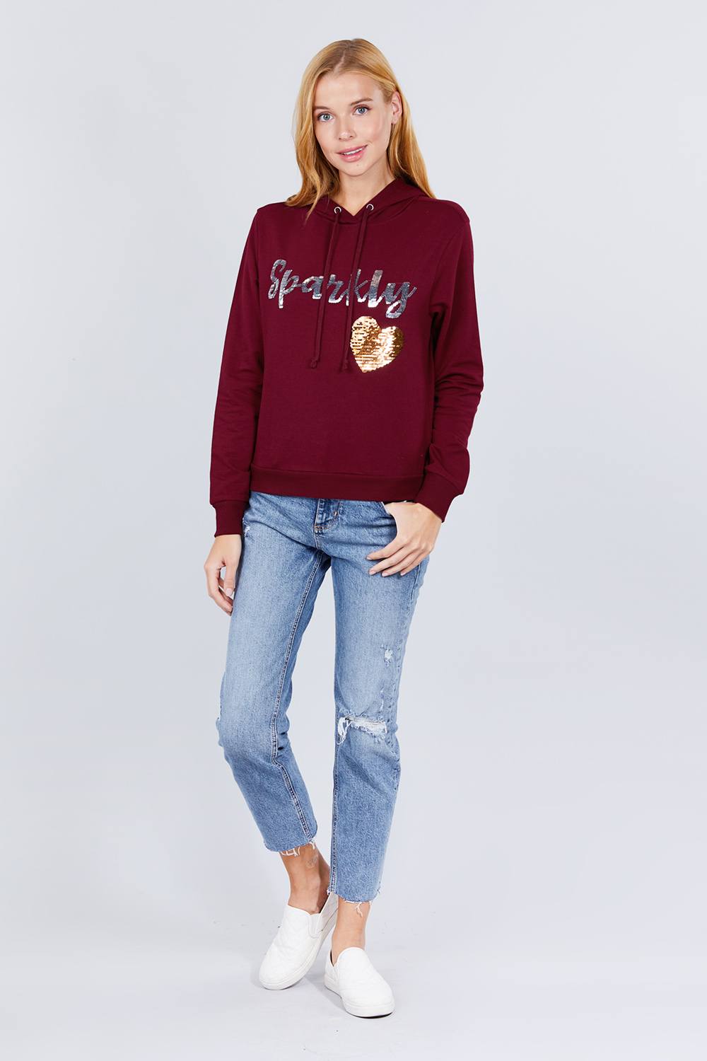 Sparkly Sequins Hoodie Pullover - Absolute Fashion 2020