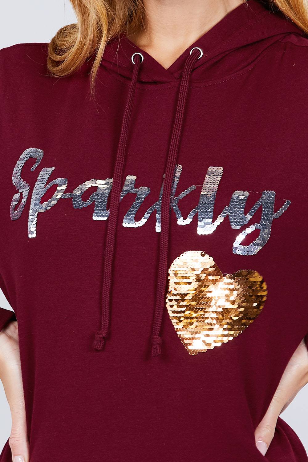 Sparkly Sequins Hoodie Pullover - Absolute Fashion 2020