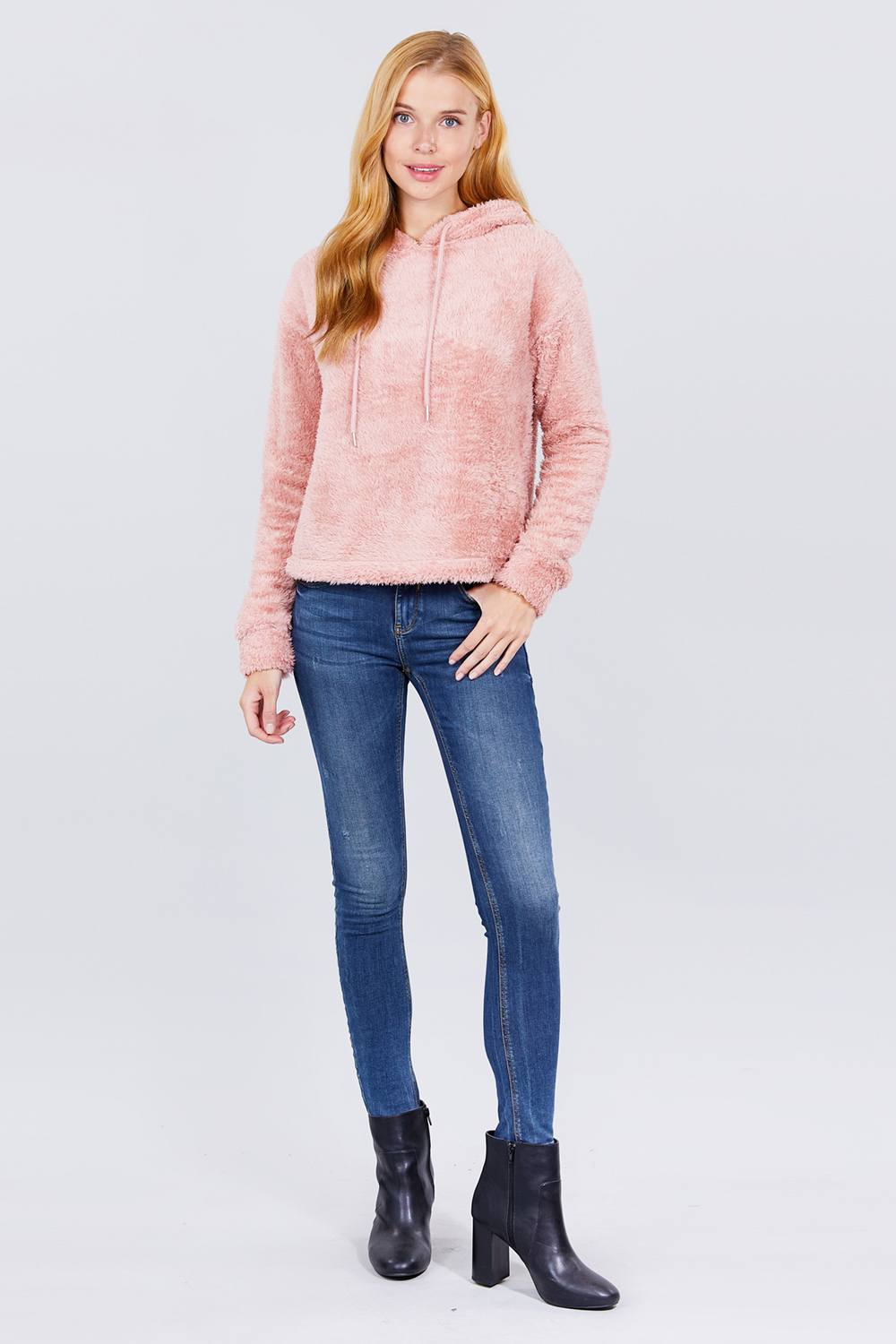 Faux Fur Fluffy Hoodie Top - Absolute Fashion 2020