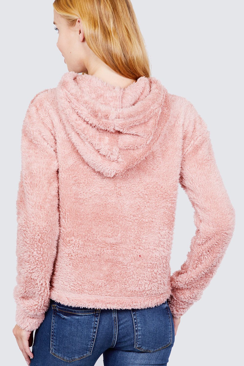Faux Fur Fluffy Hoodie Top - Absolute Fashion 2020