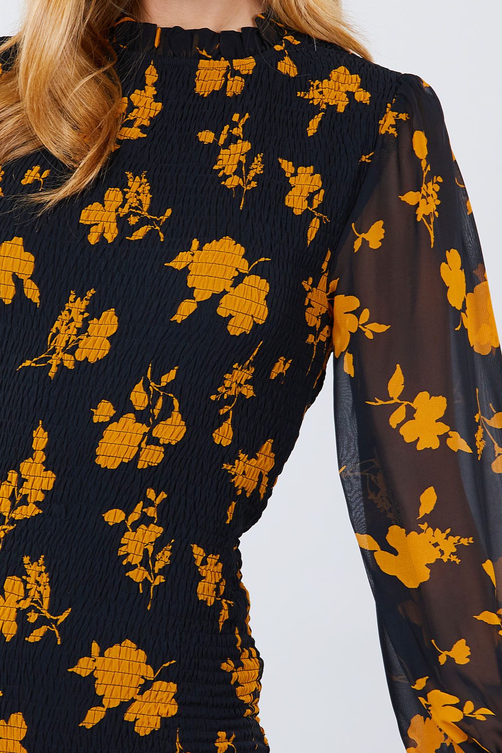 Ruffle Sleeve Print Mini Dress - Absolute Fashion 2020