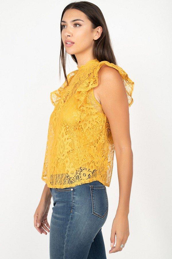 Sleeveless Lace Lining Top - Absolute Fashion 2020