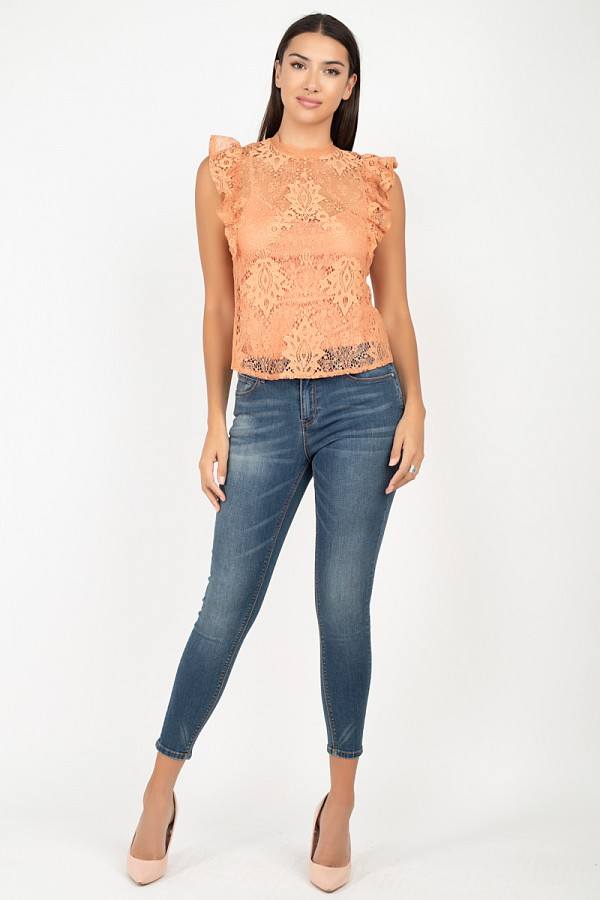 Sleeveless Lace Lining Top - Absolute Fashion 2020