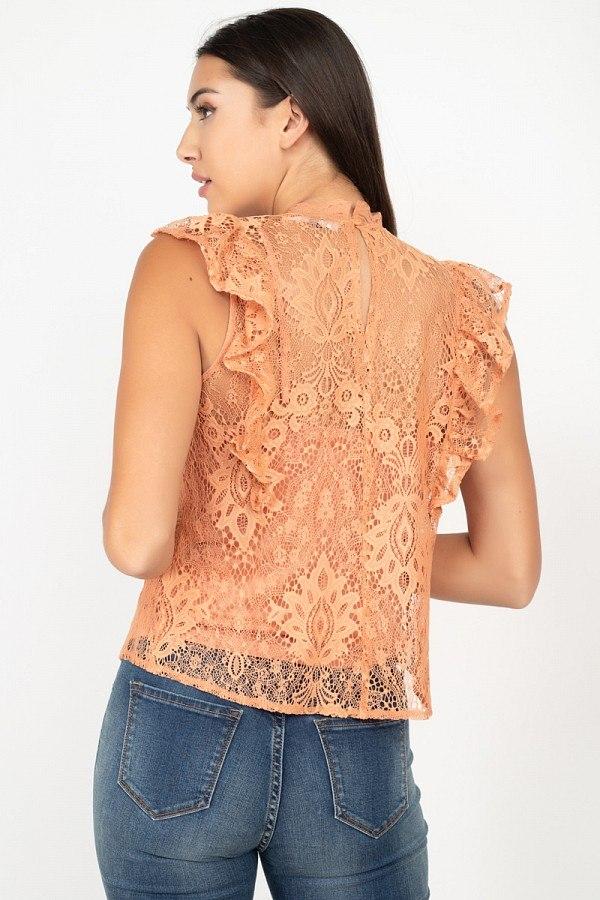 Sleeveless Lace Lining Top - Absolute Fashion 2020