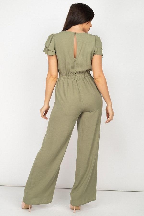 V-neck Lace Jumpsuit - Absolute Fashion 2020