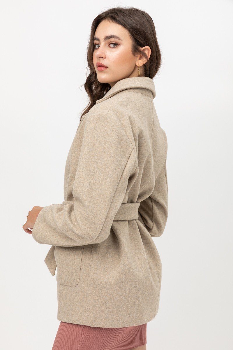 Fleece Belted Coat - Absolute Fashion 2020