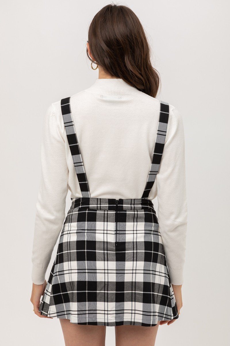 Woven Stretch Plaid Pleated Skirtall - Absolute Fashion 2020