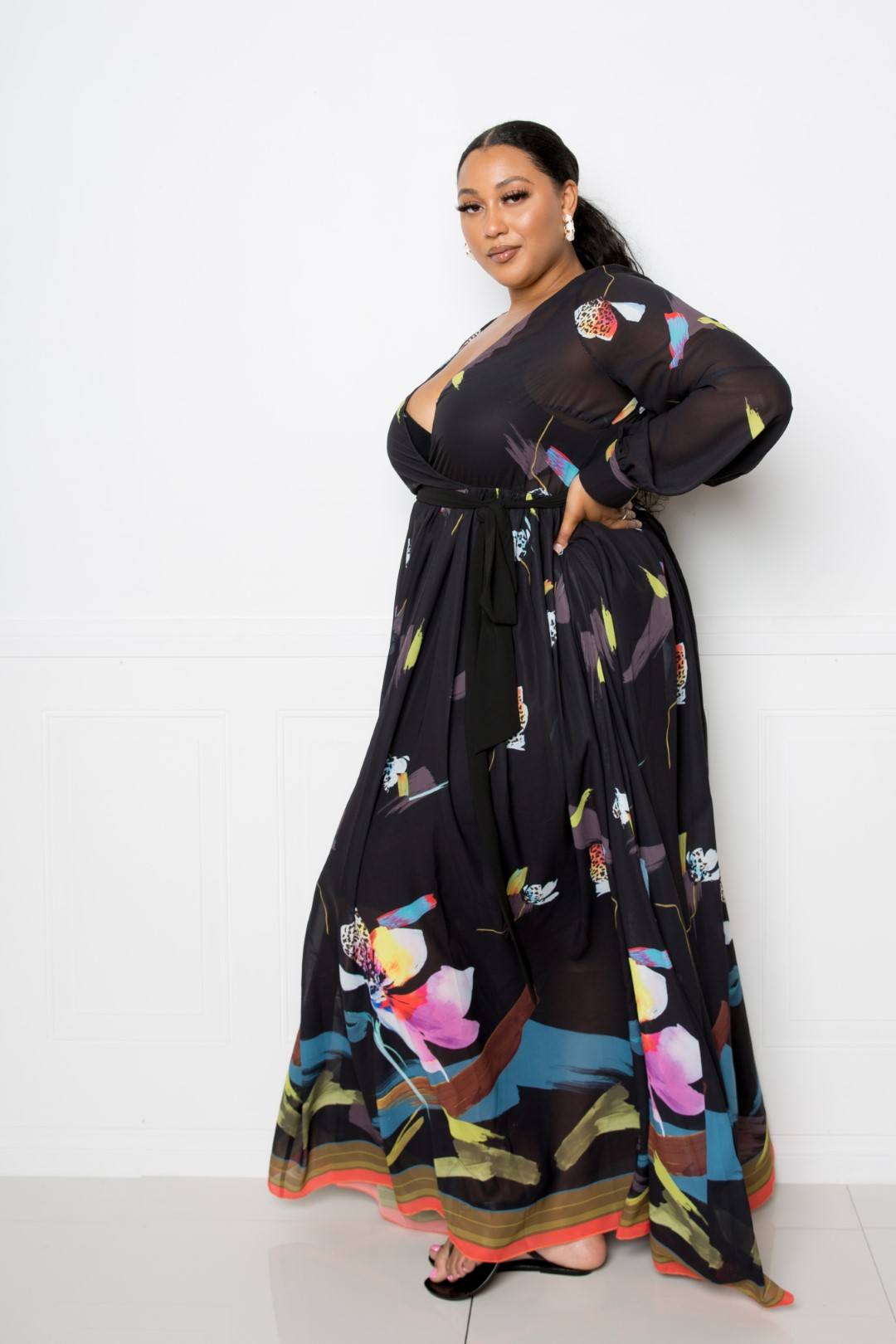 Tropical Print Maxi Dress - Absolute Fashion 2020