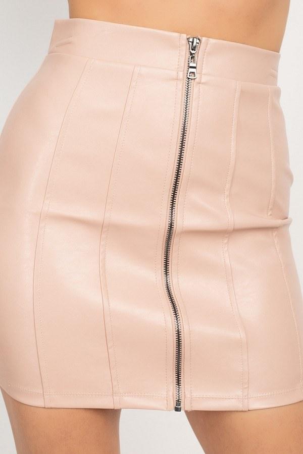 Front Zip Tulip Mini Skirt - Absolute Fashion 2020