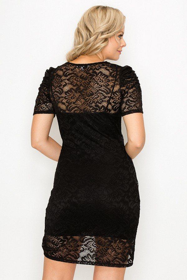 High-low Lace Mini Dress - Absolute Fashion 2020