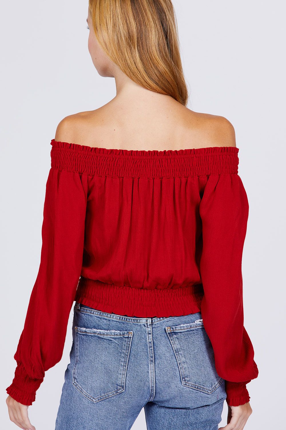 Front Pocket Off Shoulder Top - Absolute Fashion 2020