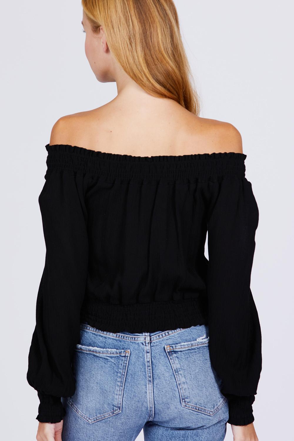 Front Pocket Off Shoulder Top - Absolute Fashion 2020