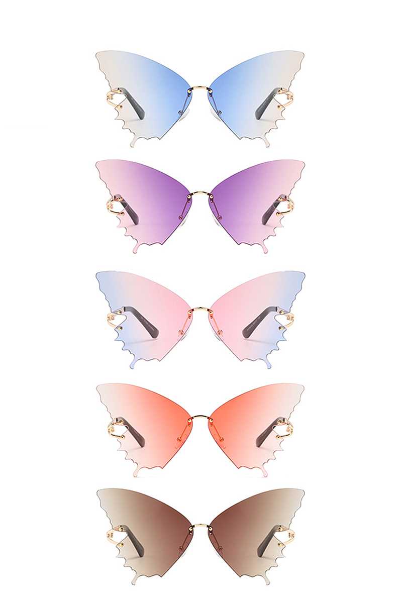 Chic Cool Colored Butterfly Design Sunglasses - Absolute Fashion 2020