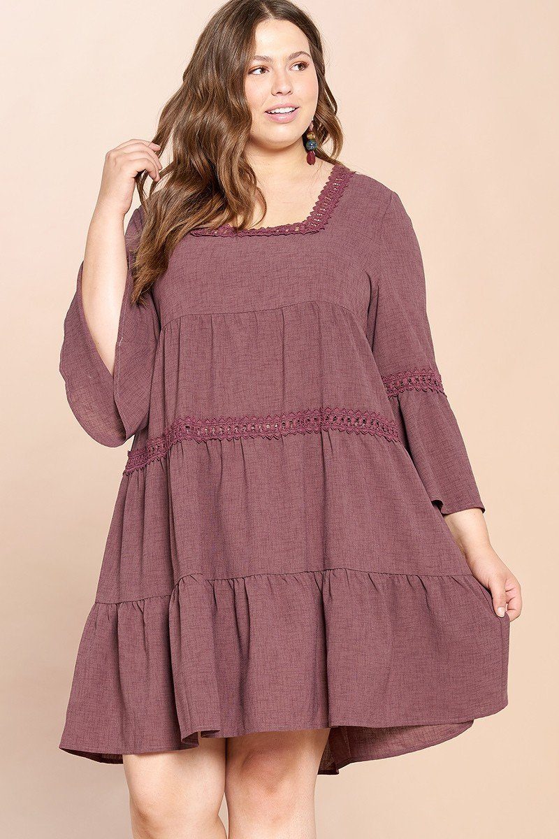 Solid Loose-fit Woven Babydoll Dress - Absolute Fashion 2020