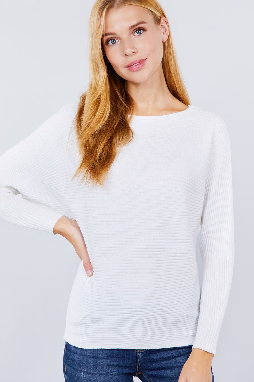 Dolman Boat Neck Sweater - Absolute Fashion 2020