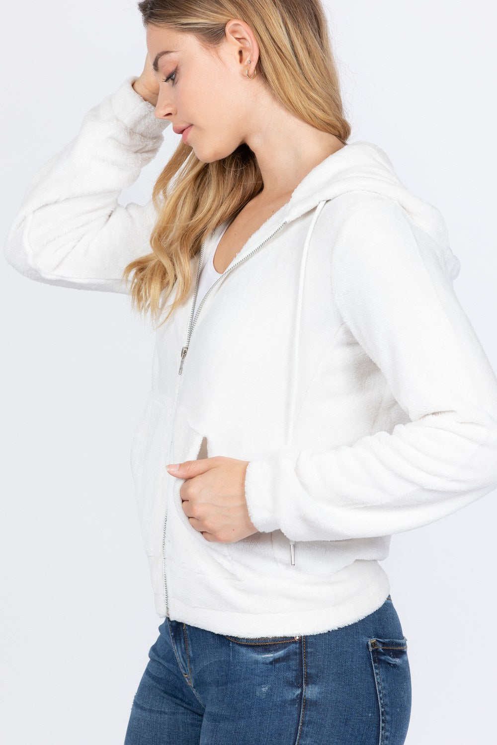 Faux Fur Hoodie Jacket - Absolute Fashion 2020