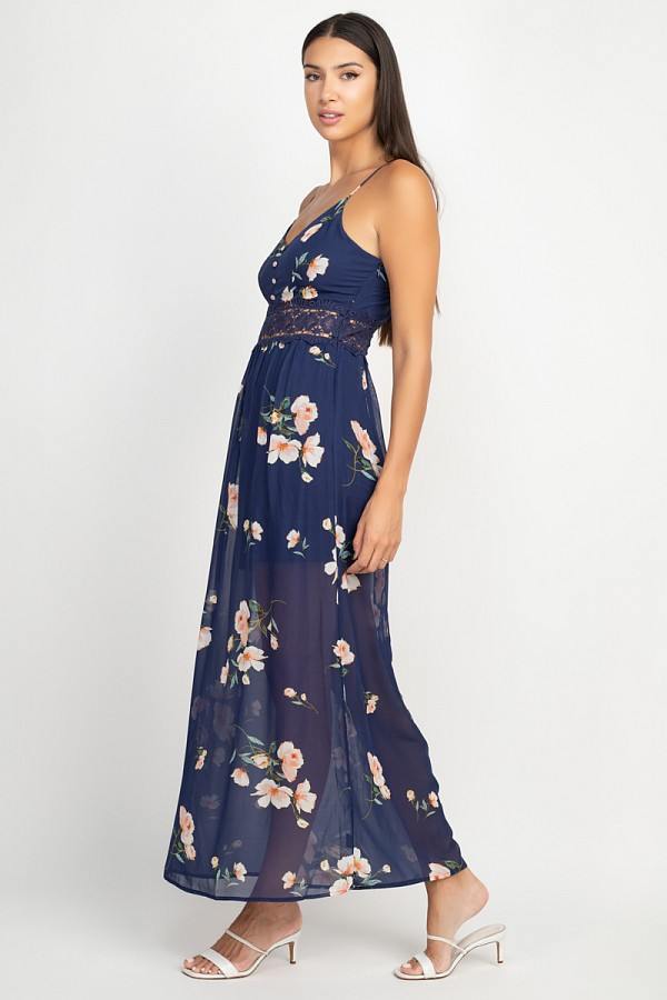 Floral Lace Maxi Dress - Absolute Fashion 2020