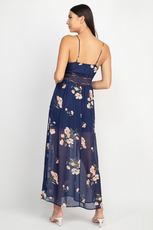 Floral Lace Maxi Dress - Absolute Fashion 2020