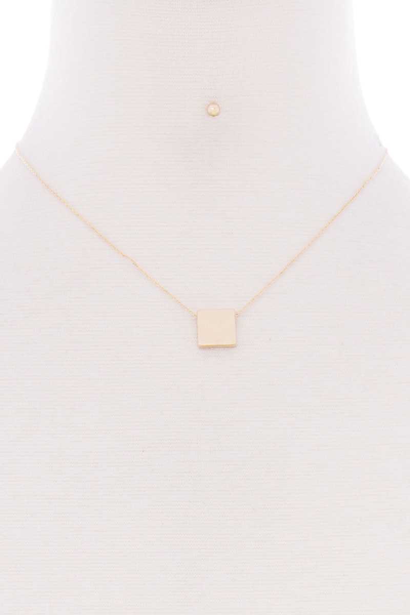 Square Pendant Dainty Necklace - Absolute Fashion 2020