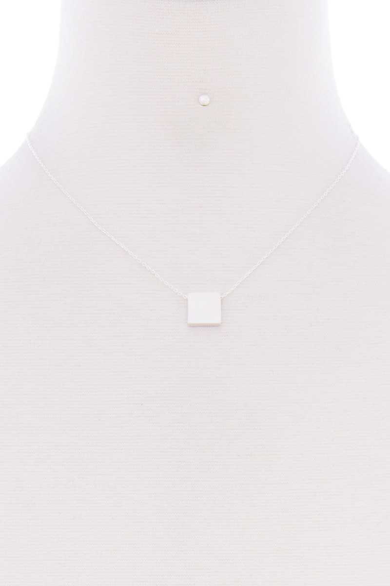 Square Pendant Dainty Necklace - Absolute Fashion 2020