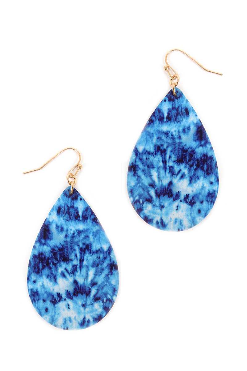 Teardrop Multi Color Hook Earring - Absolute Fashion 2020