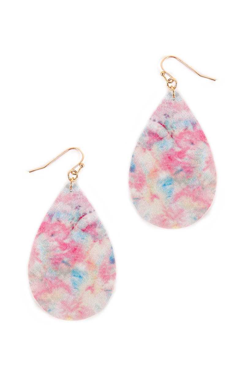 Teardrop Multi Color Hook Earring - Absolute Fashion 2020