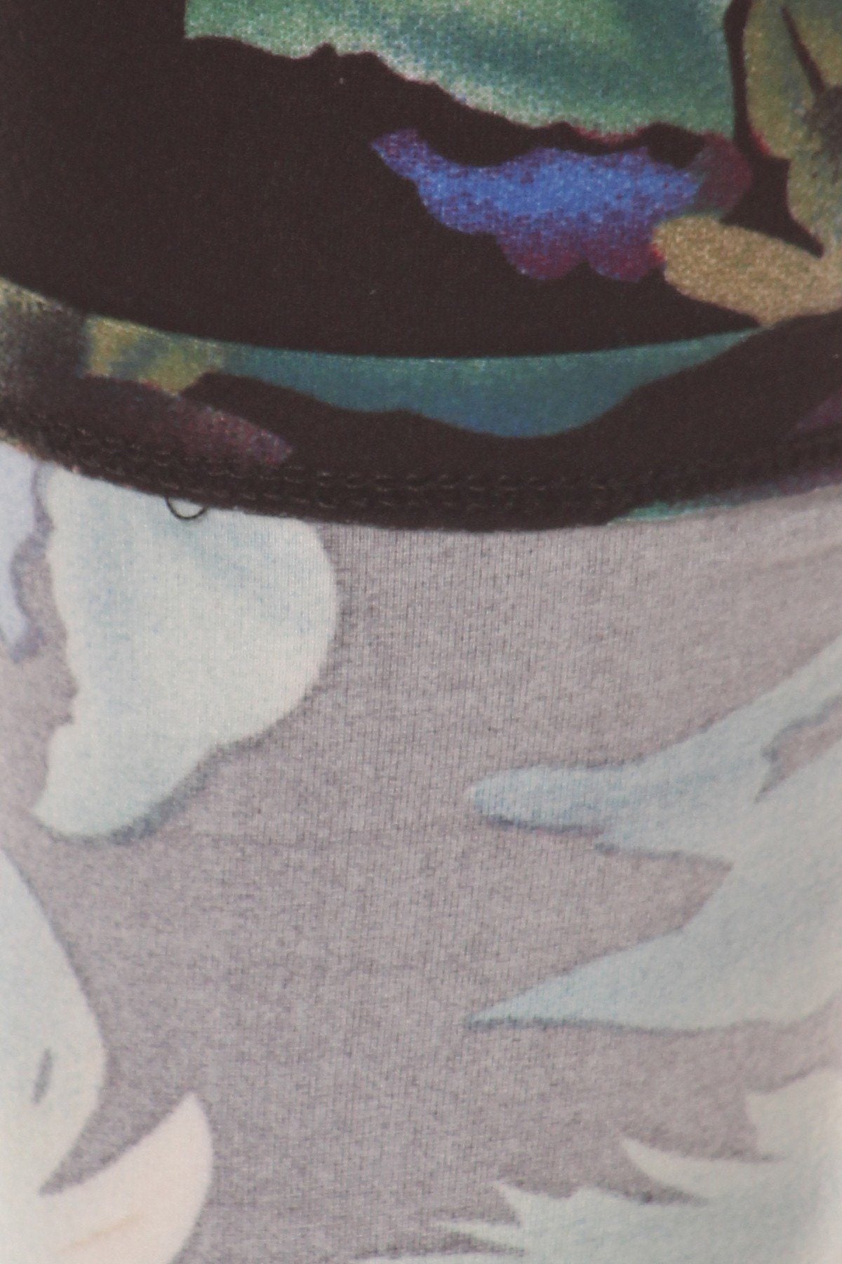 Floral Print, Full Length Leggings In A Slim Fitting Style With A Banded High Waist - Absolute Fashion 2020