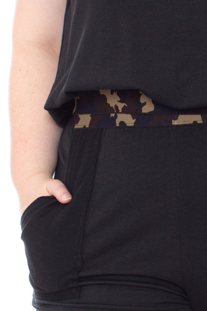 Camouflauge Detailed Jogger Plus Size Set - Absolute Fashion 2020