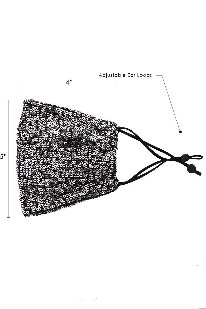 3d Sequin Fashion Facemask - Absolute Fashion 2020