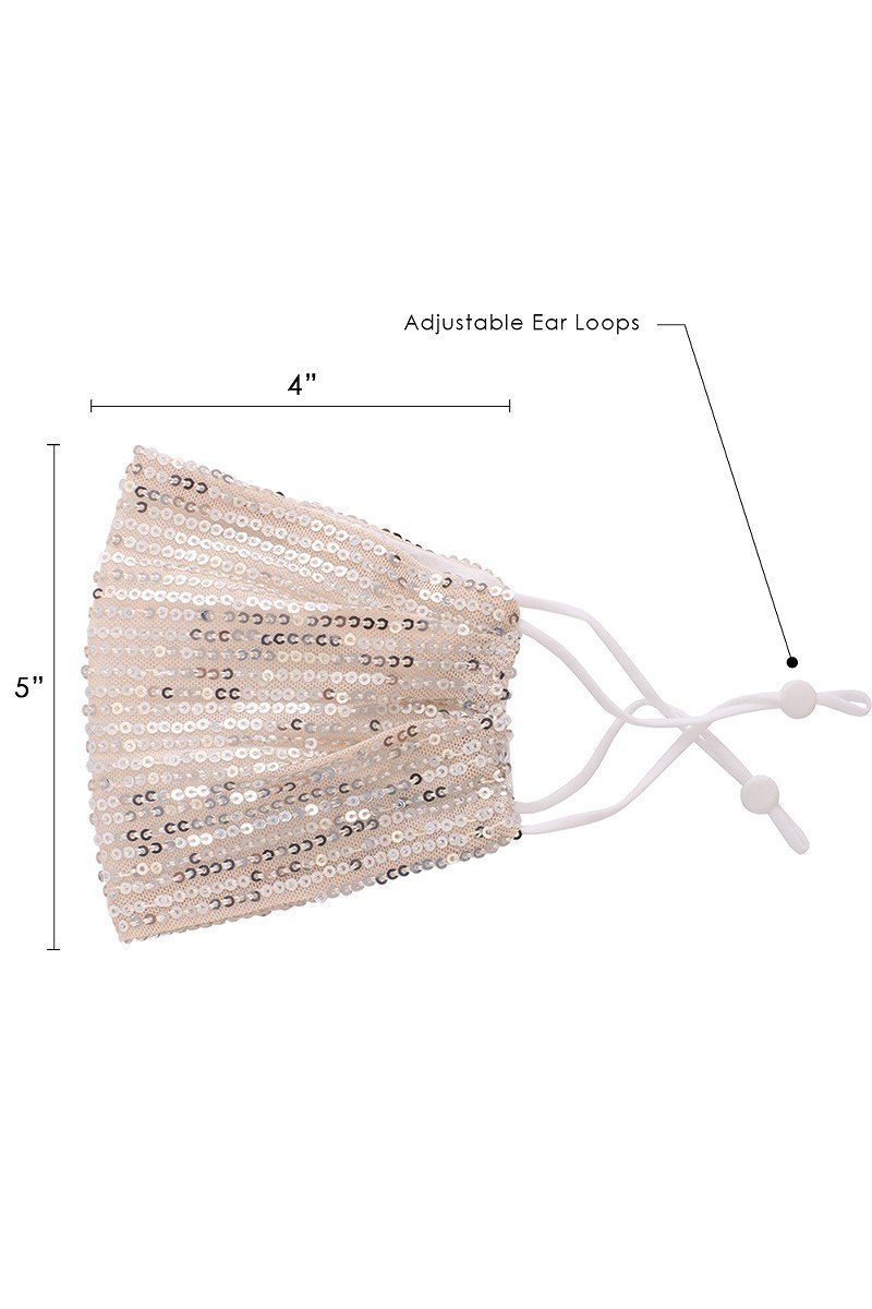 3d Sequin Fashion Facemask - Absolute Fashion 2020