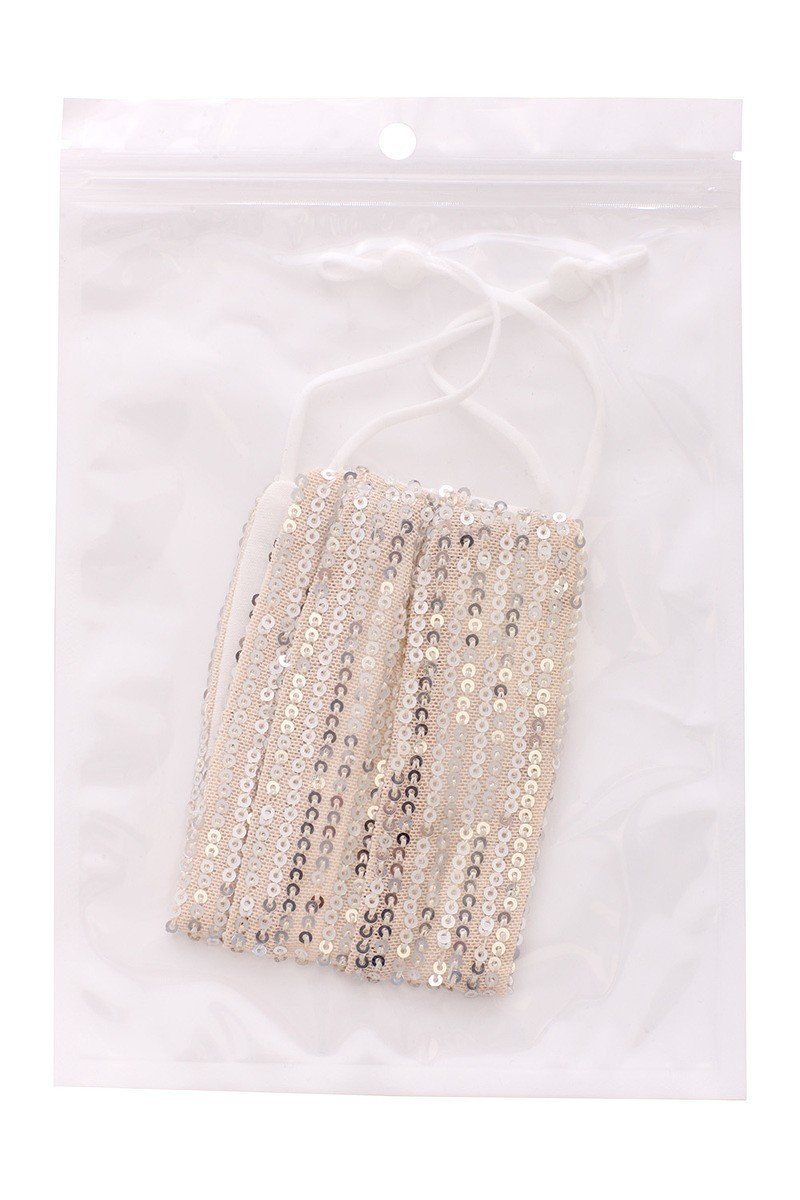 3d Sequin Fashion Facemask - Absolute Fashion 2020