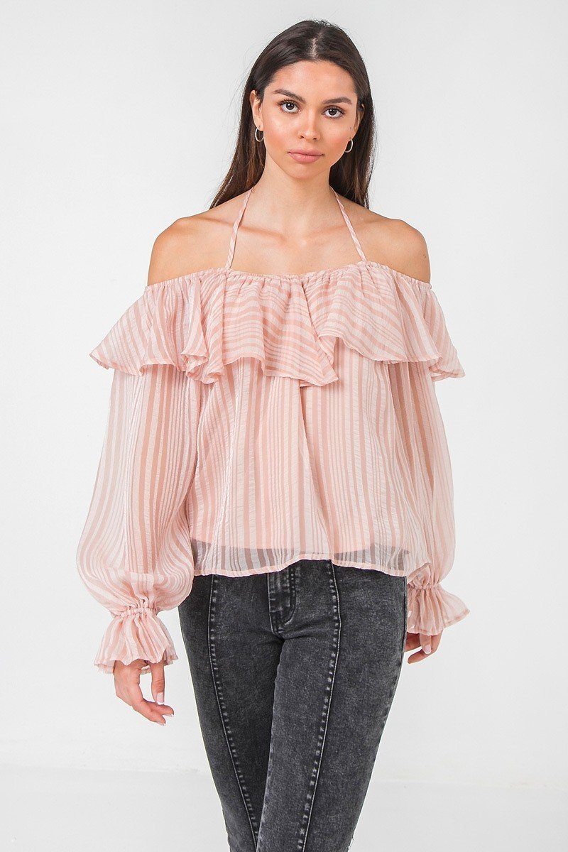 Halter Tie Woven Top - Absolute Fashion 2020