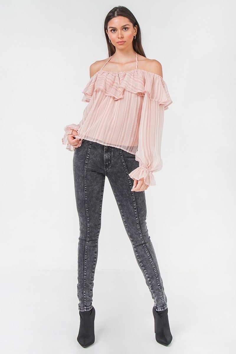 Halter Tie Woven Top - Absolute Fashion 2020
