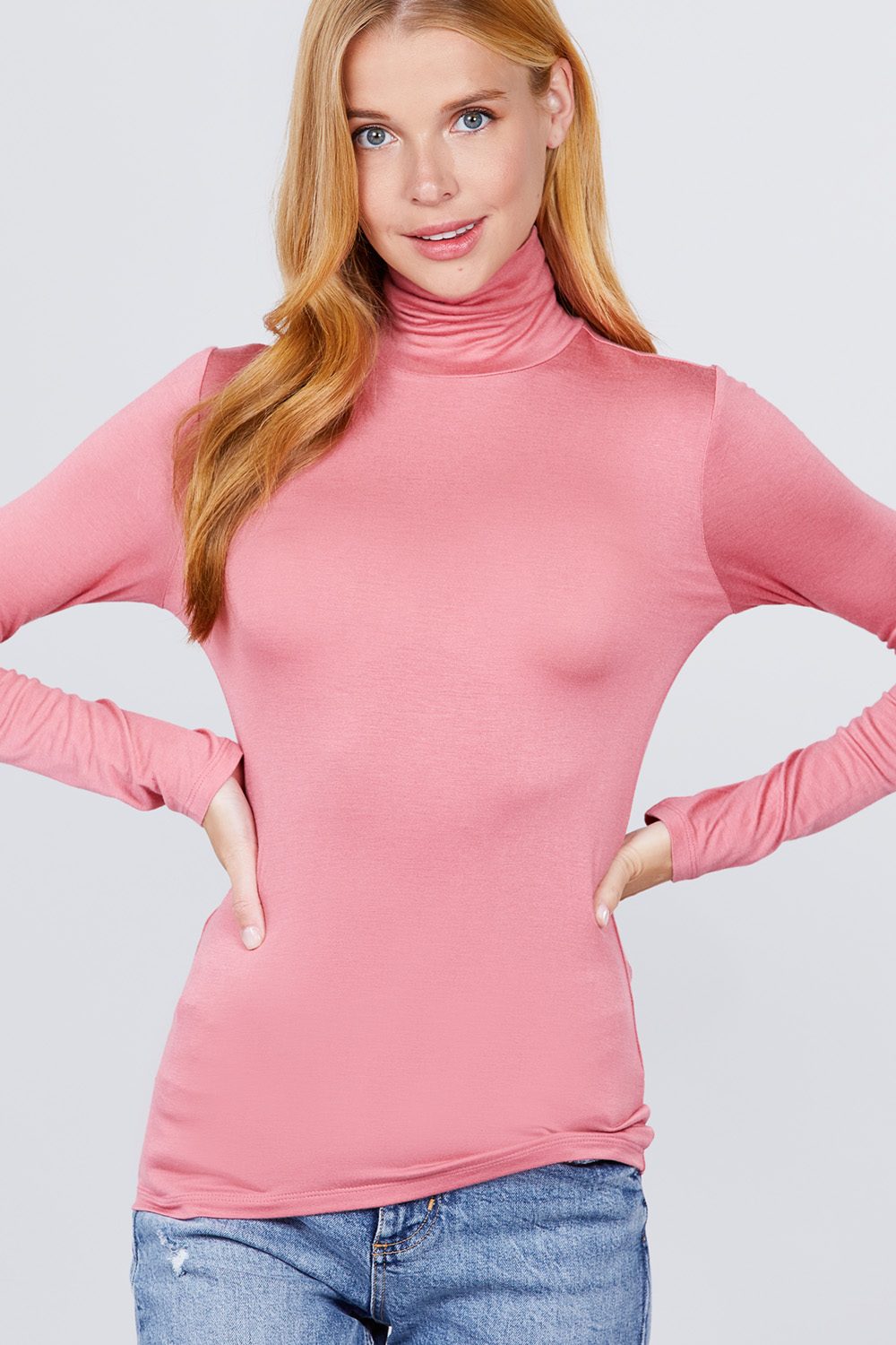 Turtle Neck Rayon Jersey Top - Absolute Fashion 2020