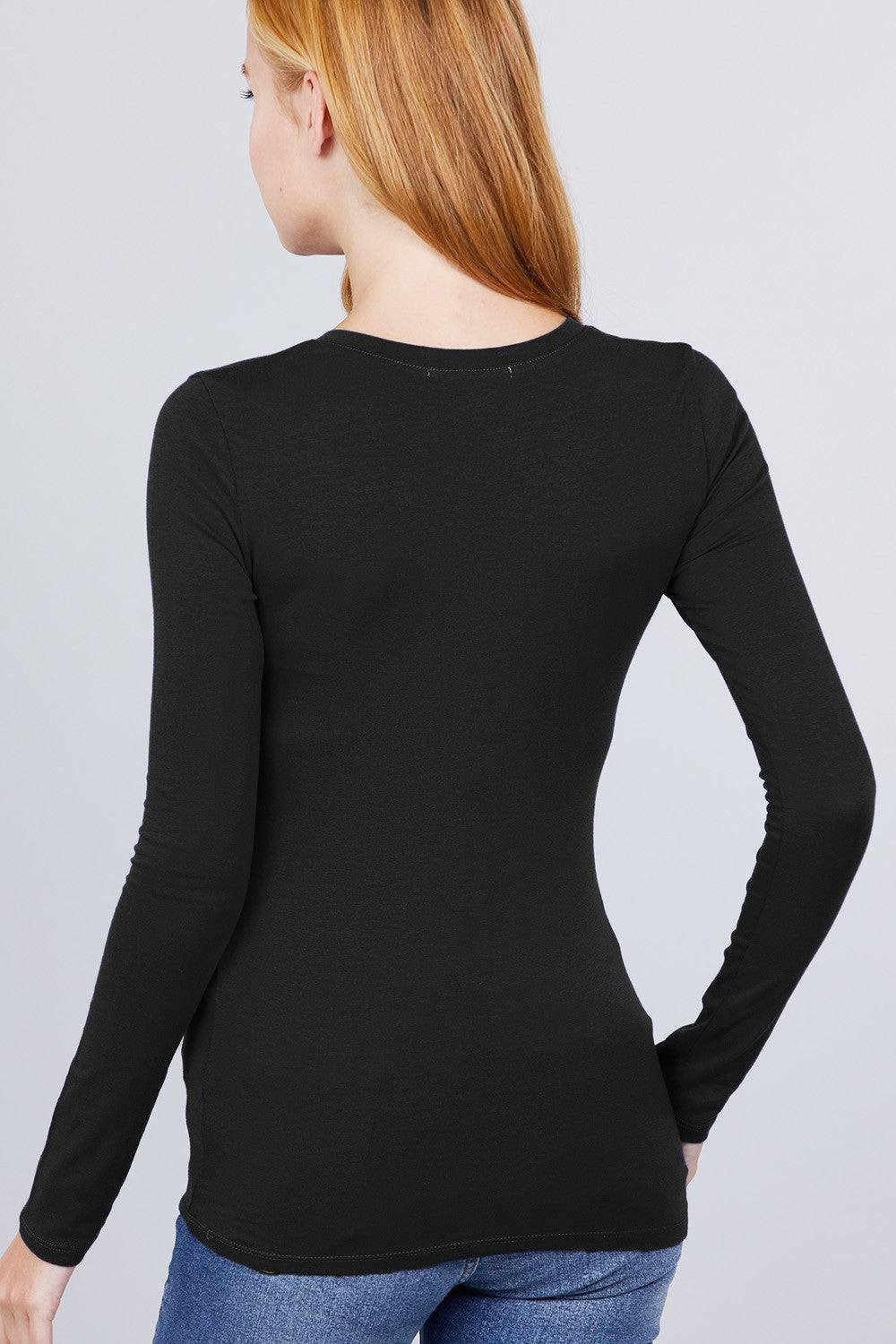 Cotton Jersey V-neck Top - Absolute Fashion 2020
