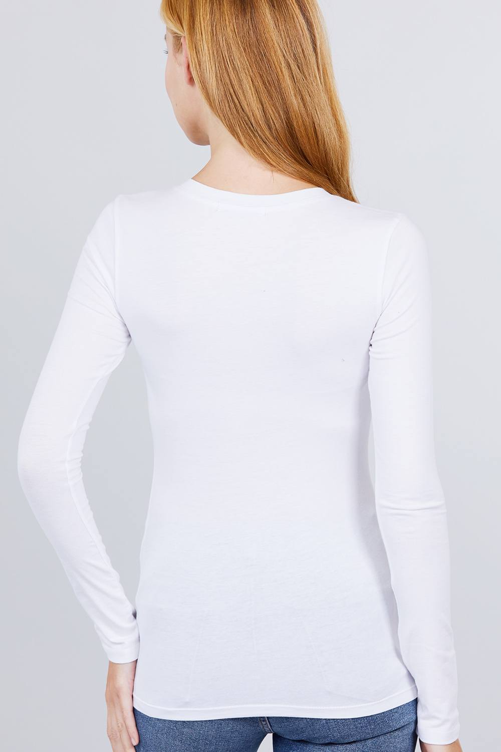 Cotton Jersey V-neck Top - Absolute Fashion 2020