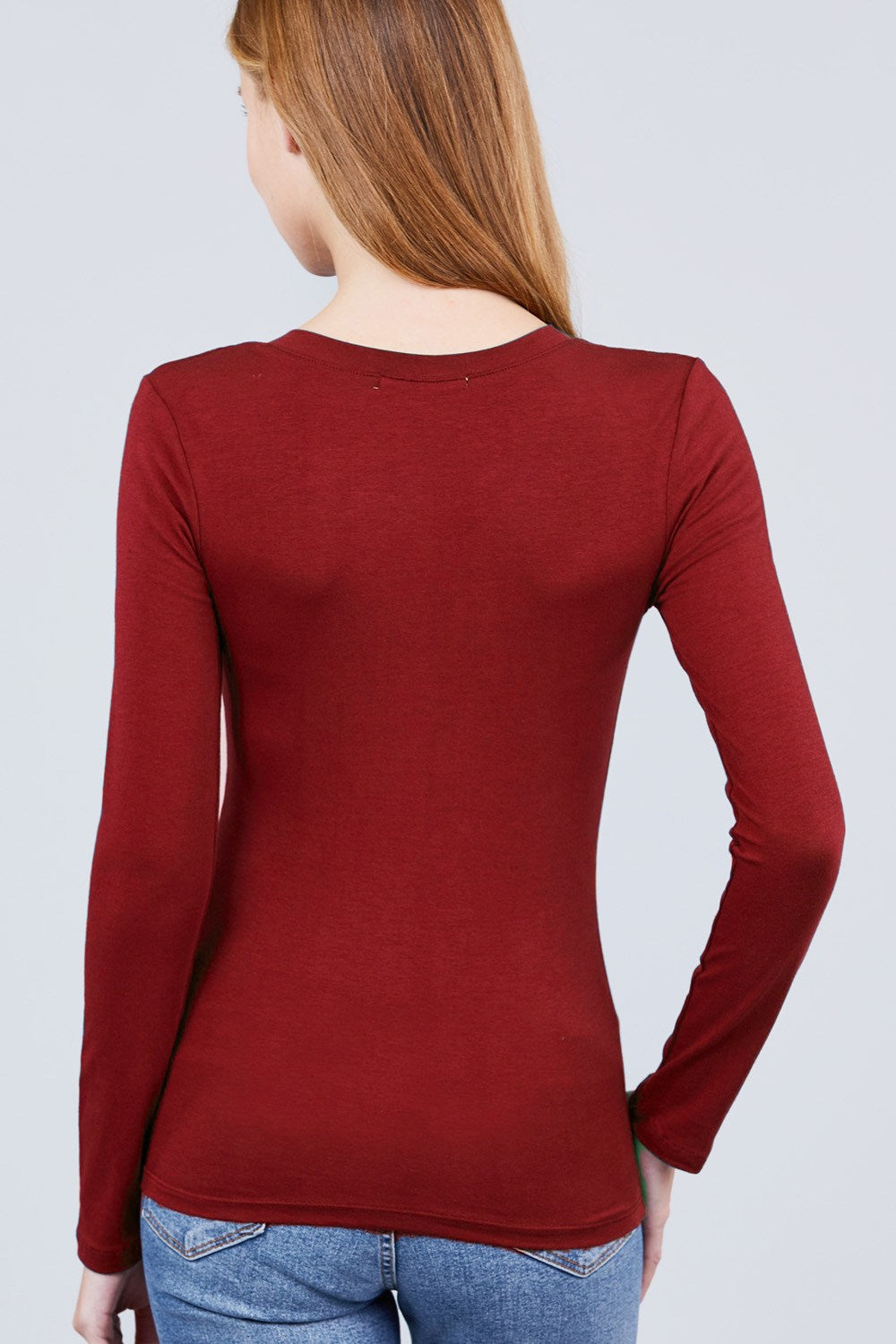 Cotton Jersey V-neck Top - Absolute Fashion 2020