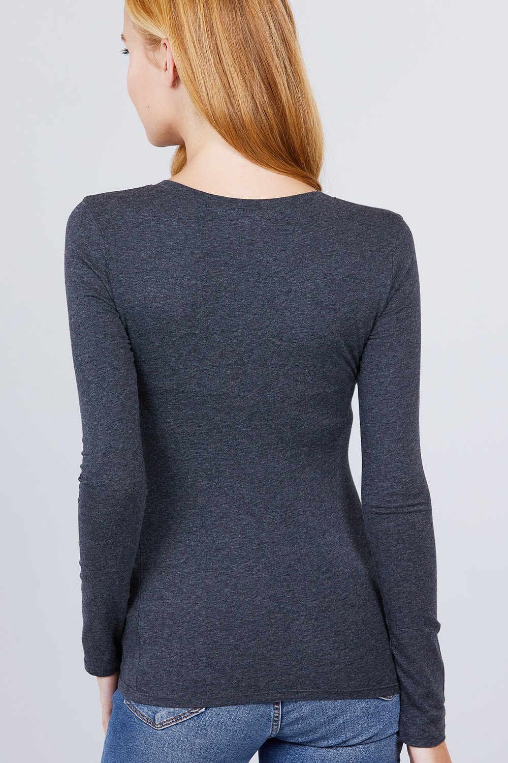 Cotton Jersey V-neck Top - Absolute Fashion 2020
