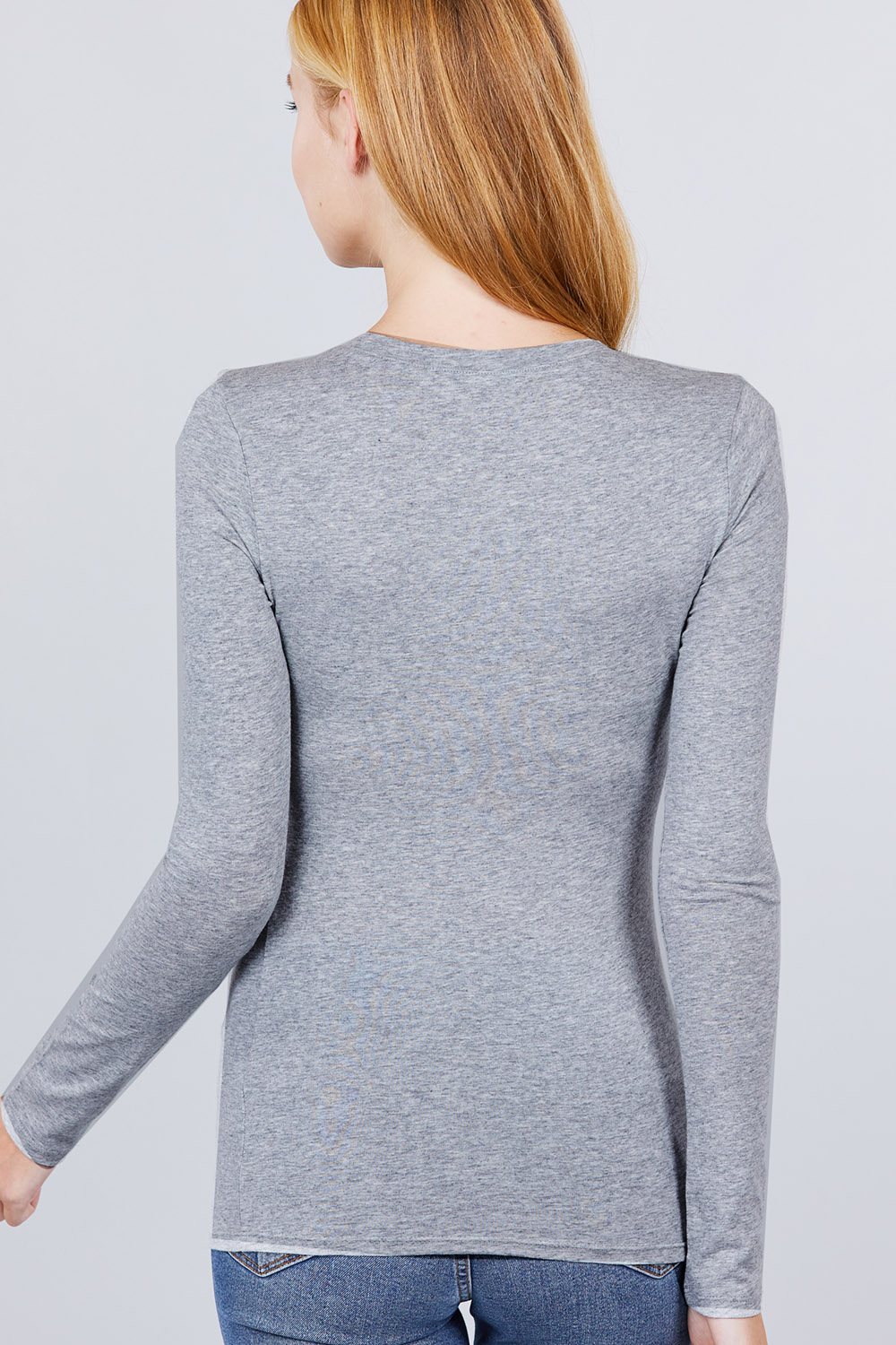 Cotton Jersey V-neck Top - Absolute Fashion 2020