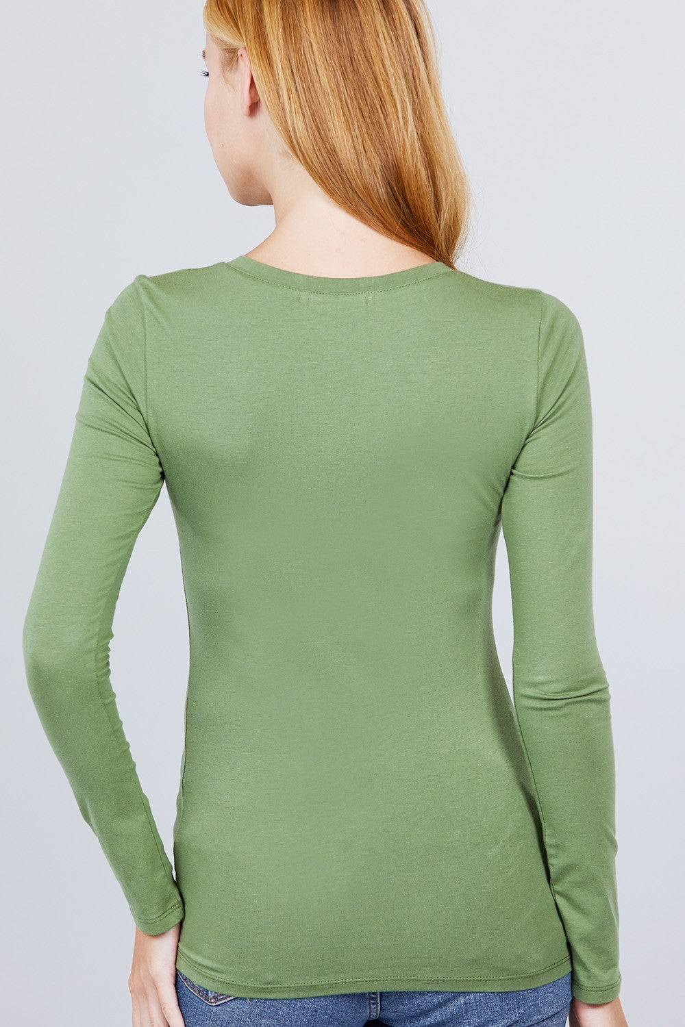 Cotton Jersey V-neck Top - Absolute Fashion 2020