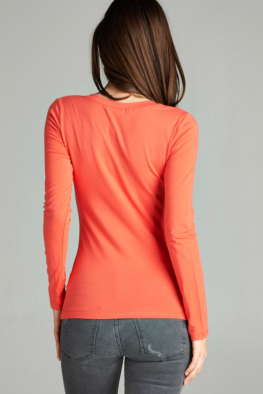 Cotton Jersey V-neck Top - Absolute Fashion 2020