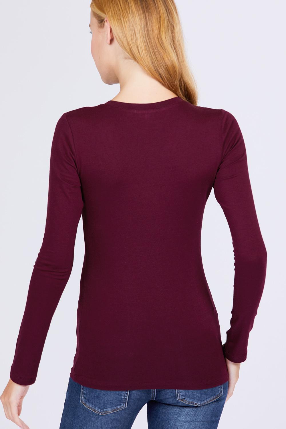 Cotton Jersey V-neck Top - Absolute Fashion 2020